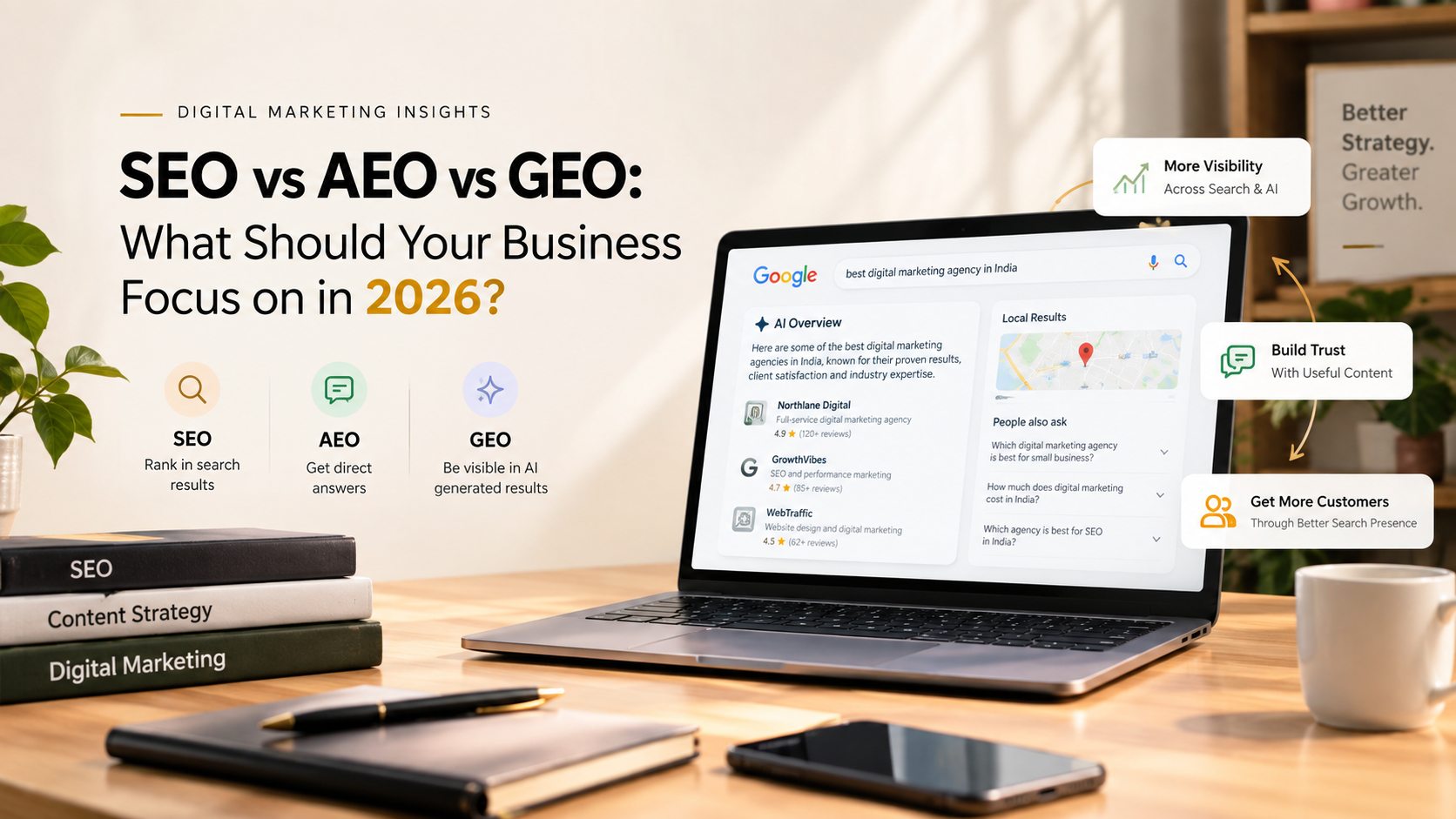 SEO vs AEO vs GEO: What Should Your Business Focus on in 2026?
